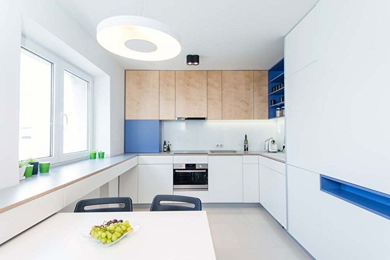 светлая кухня дизайн минимализм